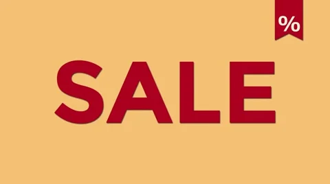 Sale shape animation Stock Footage 42096159