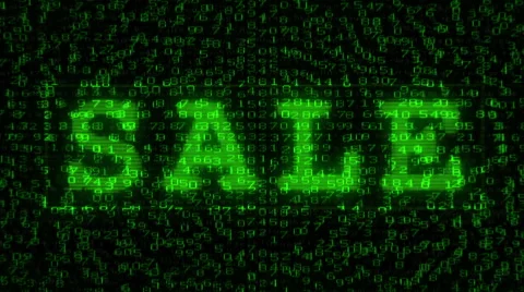 SALE sign - Digital Data Code Matrix 스톡 동영상 61020646