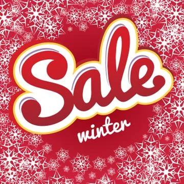 Sale snowflake pattern Stock Illustration