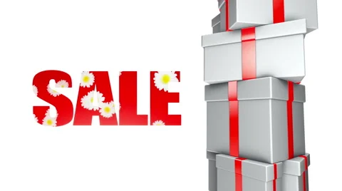 Sale Spring Summer Gifts (Loop) Stock Footage 48556161
