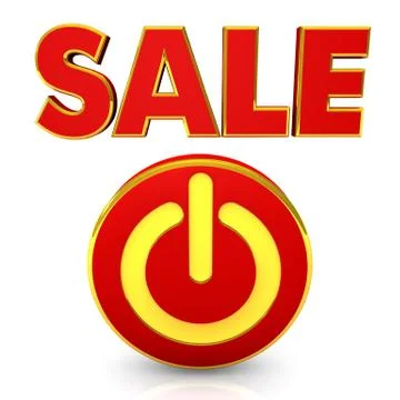 Sale start button Illustrazione stock