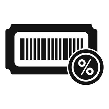 Sale tag code icon simple vector. Event card certificate 库存插图