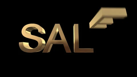 Sale Text With Alpha Stock Footage 24824879