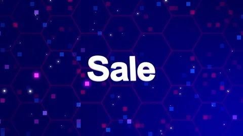 Sale text animation with background Stock Footage 260209686
