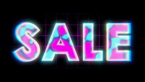 Sale Text Animation Stock Footage 220795887