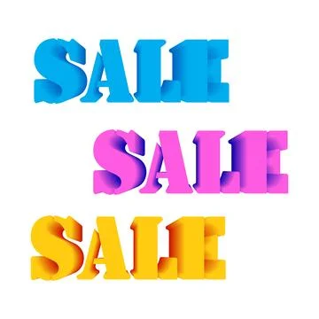 Sale Text Effect Stock Illustration