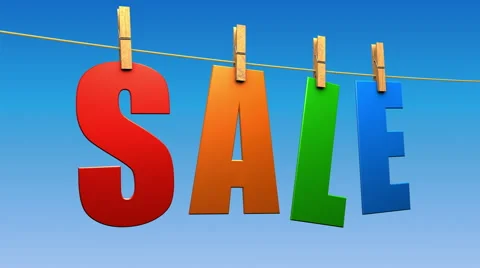 Sale Text (Loop) Stock-Footage 62789951