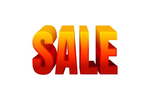Sale text style effect. Editable text effect Stock Illustration