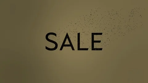 Sale Text Wind Dissolve Stock Footage 102476423