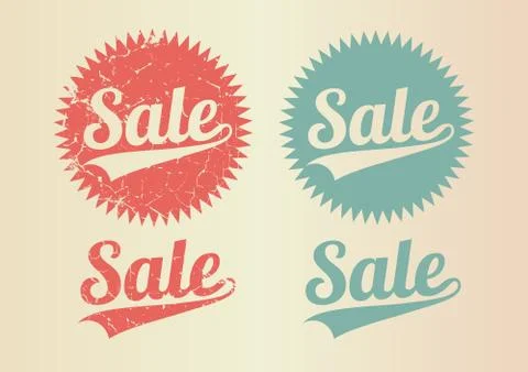 Sale vintage Stock Illustration