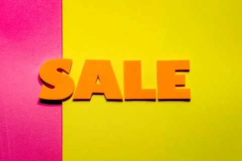 The "Sale" Word with Different Multicolor Background Stock Illustration
