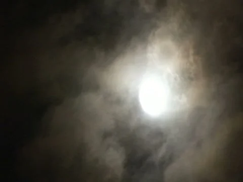 Salem, MA - Halloween Moon  in Clouds 스톡 동영상 8607980