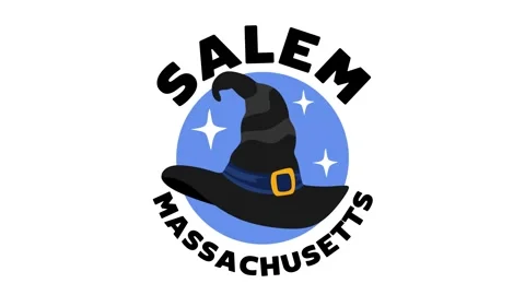 Salem Massachusetts with a witch's hat Stock Footage 330382164