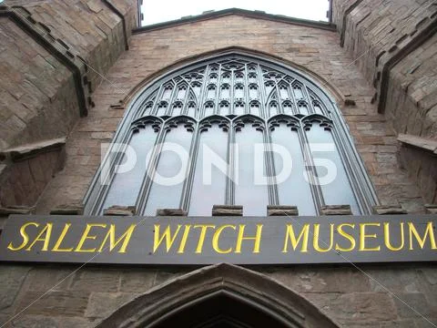 Salem Witch Museum Entrance Stock Photos