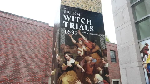 SALEM WITCH TRIAL SIGN Stock-Footage 178503029