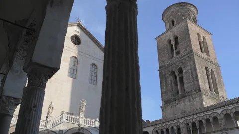 Salerno cathedral 8 Stock Footage 147595857