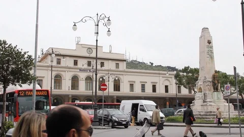 Salerno. train station, 2011 Stock Footage 126091882