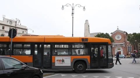 Salerno, train station. 2011 Stock Footage 126092325