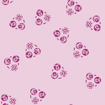 Sales affiliate program glyph vector seamless pattern 스톡 일러스트