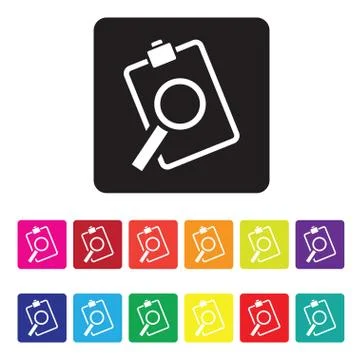 Sales analysis icon set Stock Illustration