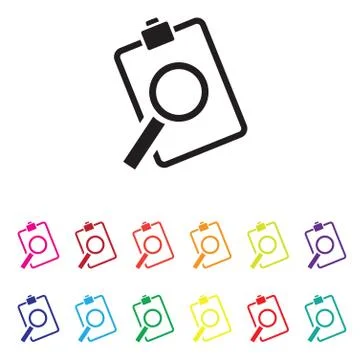 Sales analysis icon set 스톡 일러스트