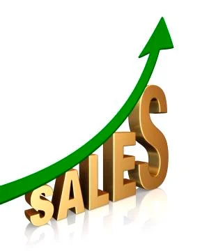 Sales are up! Illustrazione stock