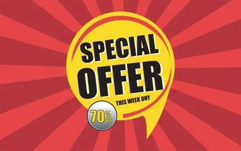 Sales Banner Special Offer In Vector Format. Stock Illustration