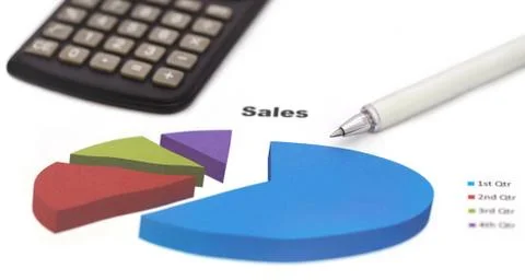 Sales chart Stock Photos