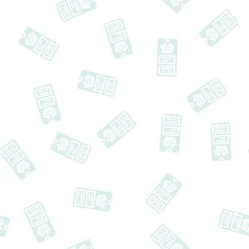 Sales chat support glyph vector seamless pattern Illustrazione stock