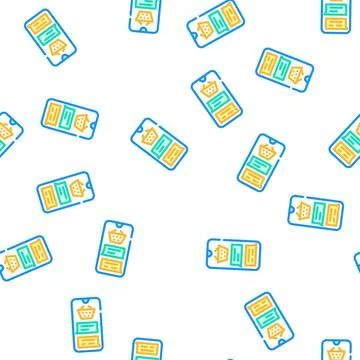 Sales chat support vector seamless pattern 스톡 일러스트