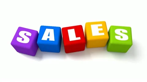 Sales Colored Video stock 12759009