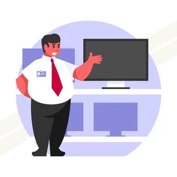 Sales-consultant Illustrazione stock