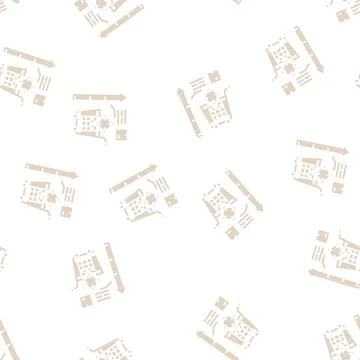 Sales data visualization glyph seamless pattern Stock Illustration