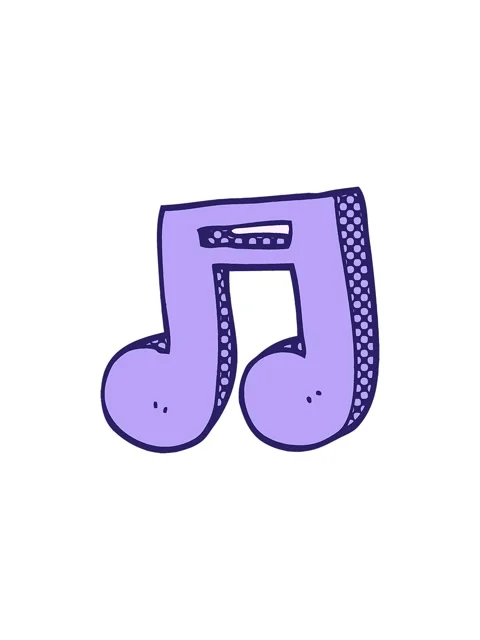 Sales flash animation of cartoon doodle musical notes Stock Footage 324411953