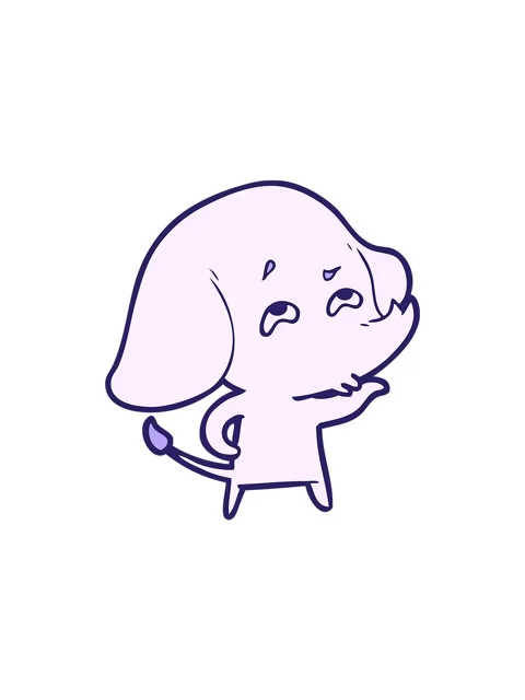 Sales flash animation of a cartoon elephant remembering Stock Footage 324166490