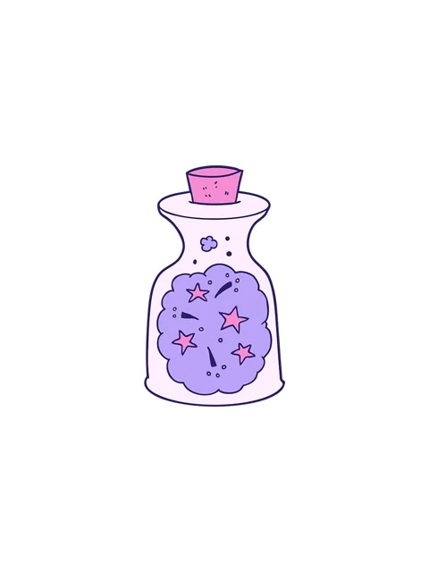 Sales flash animation of cartoon magic potion Stock Footage 324344954
