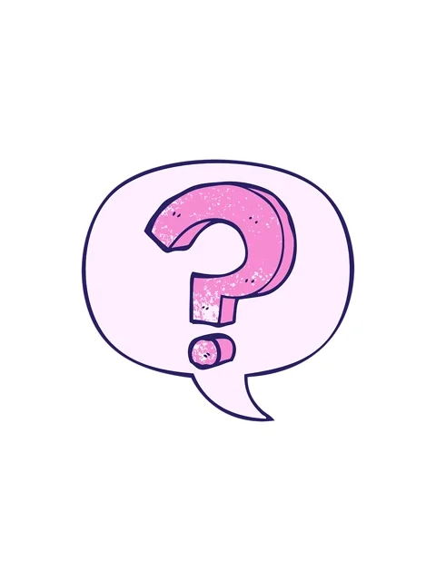 Sales flash animation of cartoon question mark with speech bubble in retro .. Stock Footage 324236656