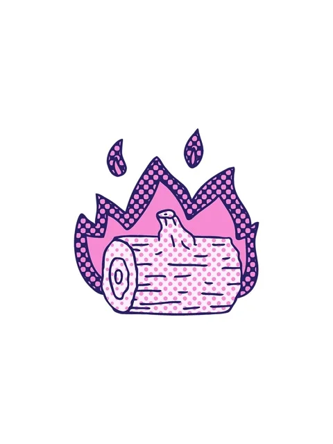 Sales flash animation of comic book style quirky cartoon campfire Stock Footage 324341620