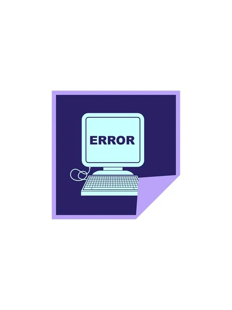 Sales flash animation of computer error vector illustration square peeling .. Stock Footage 324099234