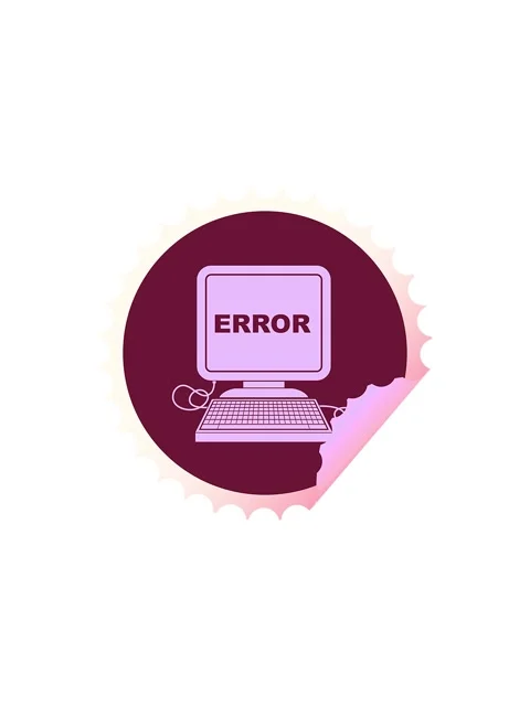 Sales flash animation of computer error vector illustration circular peelin.. Stock Footage 324292113