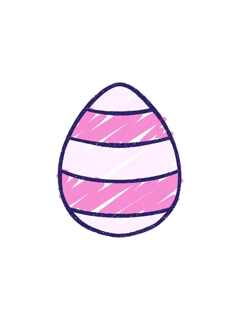 Sales flash animation of Easter Egg Chalk Drawing Stock Footage 324165298
