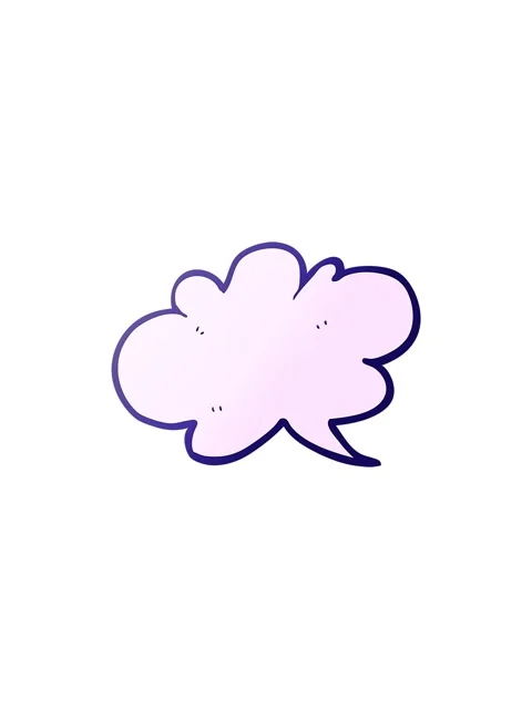 Sales flash animation of freehand drawn cartoon cloud speech bubble Stock Footage 324482452