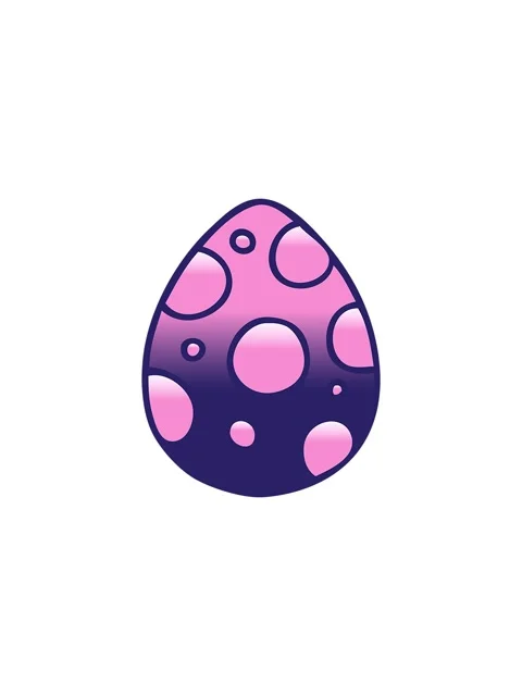 Sales flash animation of gradient shaded quirky cartoon easter egg Video stock 324343794