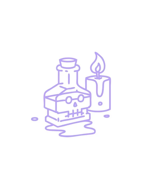 Sales flash animation of line doodle of a magic potion in a fancy bottle wi.. Stock Footage 324402435