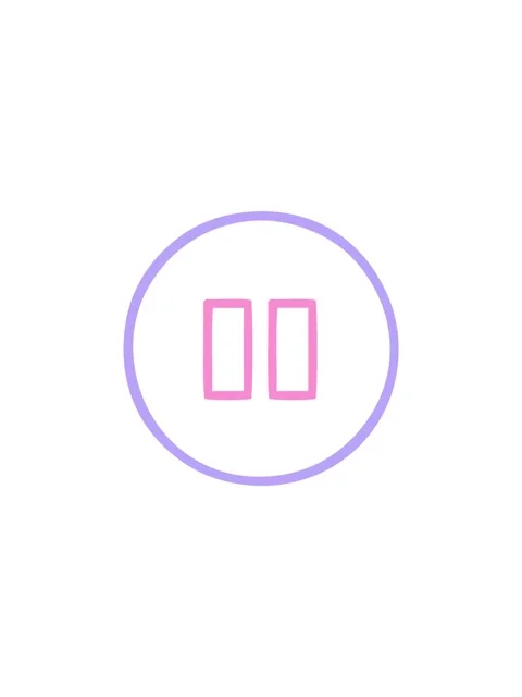 Sales flash animation of line drawing cartoon of a pause button icon Stock Footage 324479088