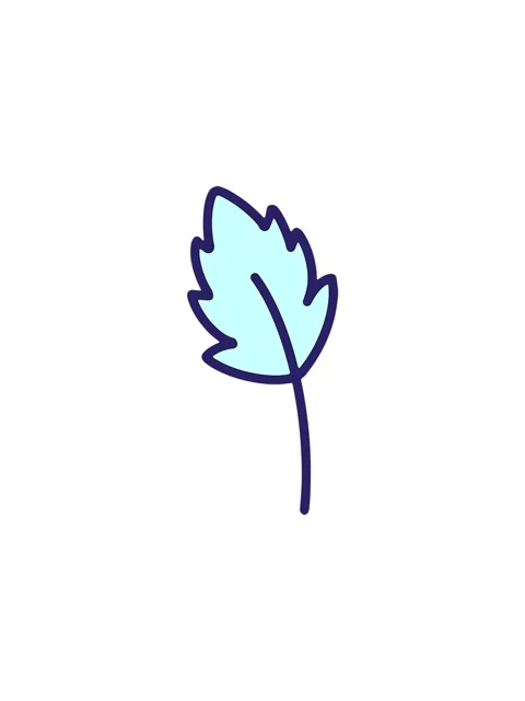 Sales flash animation of simple spring leaf cartoon Video stock 324179899