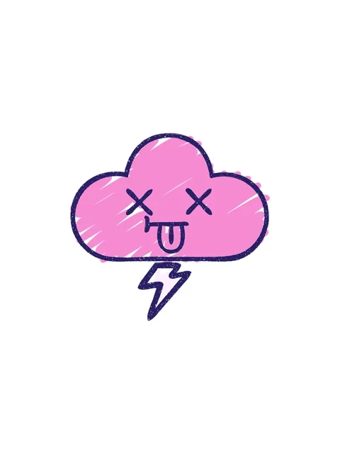 Sales flash animation of Storm Cloud Drawing in chalk effect Stock Footage 324410678