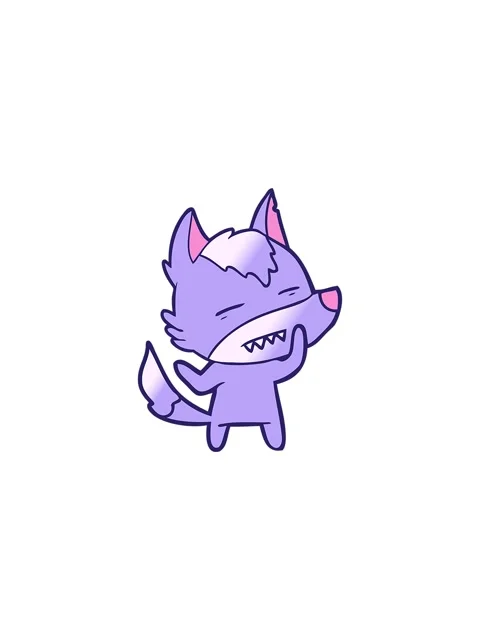 Sales flash animation of a wolf showing teeth Stock Footage 324237012