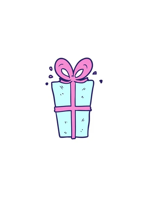 Sales flash animation of wrapped gift Stock Footage 324321349