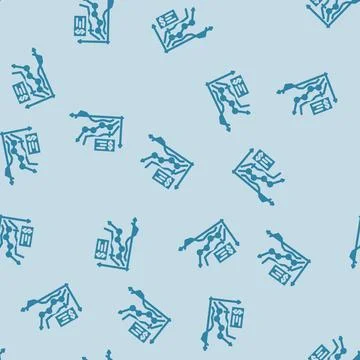 Sales forecasting business process glyph vector seamless pattern 스톡 일러스트
